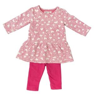 Hatley Pink Heart Knit Dress